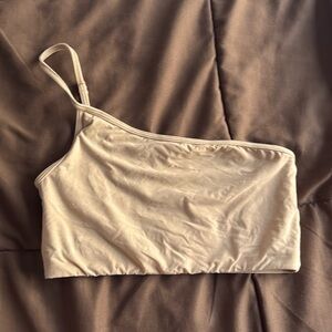 SKIMS One Shoulder Fits Everybody Crop Top Clay Size XS